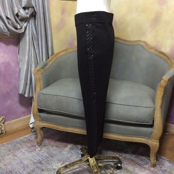 Black studded legging by Blue Earth, size M - Picture 5 of 11